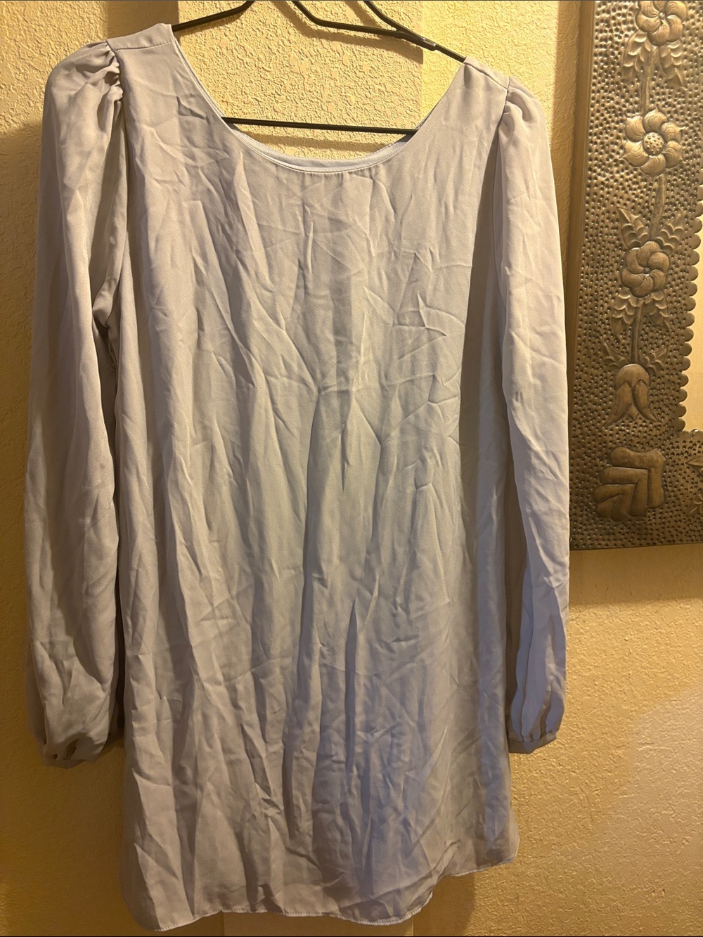 Lulus Light Grey Shift Dress